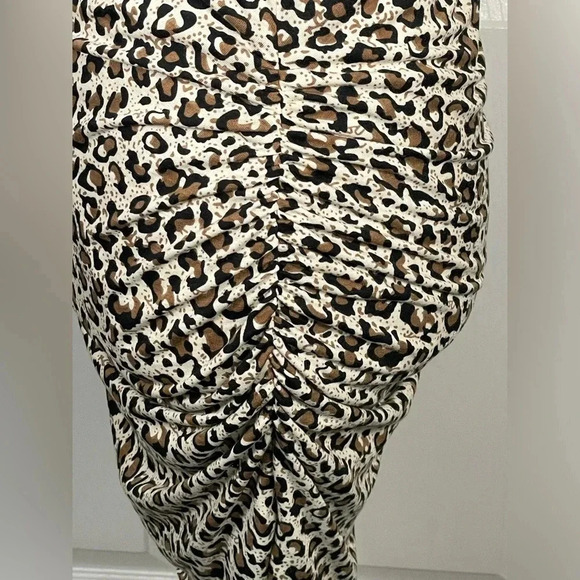 La Miel Whistling Dixie Mini Leopard Print Dress - Size Small New - Picture 5 of 7
